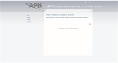 Desktop Screenshot of apis-serwis.com