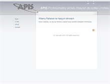 Tablet Screenshot of apis-serwis.com